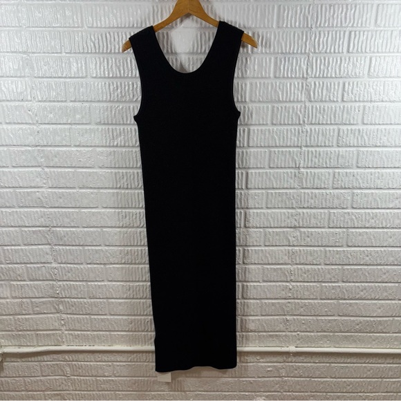 Lauren Manoogian Rib Tank Dress Black Melange NWT 1 Small - Picture 4 of 7
